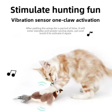 Interactive Chirping Bird Cat Toy