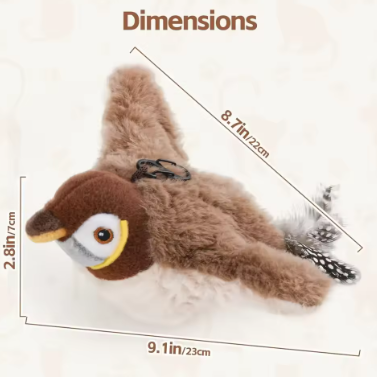 Interactive Chirping Bird Cat Toy